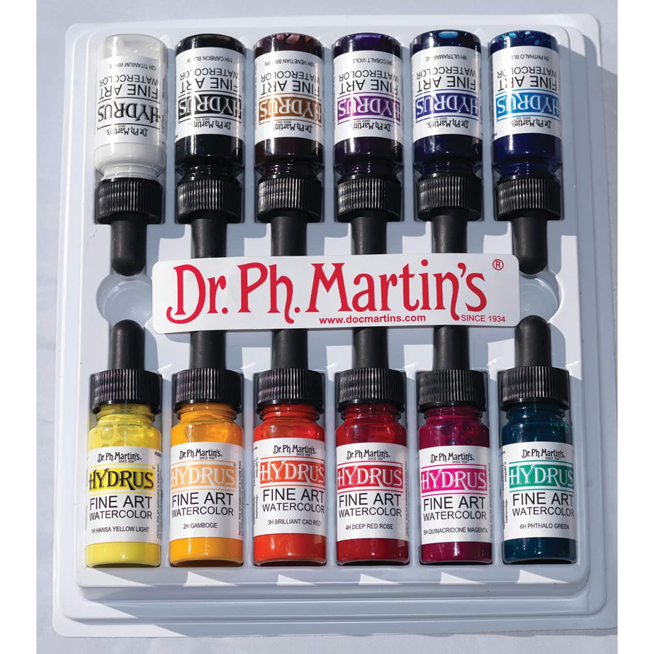 Dr. Ph. Martin's® Hydrus Fine Art 12 Color Watercolor Set